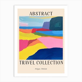Abstract Travel Collection Poster Antigua Barbuda 2 Art Print