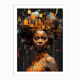 Graffiti Portraits  1 Art Print