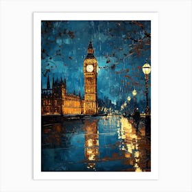 Big Ben At Night Art Print