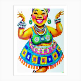 Chubby Dancer Art Print