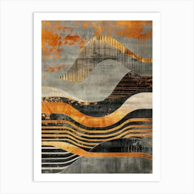 'Waves' 7 Art Print