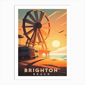 Brighton Beach England Travel Art Print