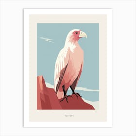 Minimalist Vulture 1 Bird Poster Art Print