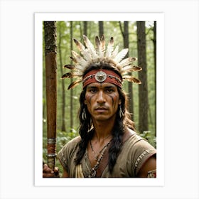 Indian Warrior 5 Art Print