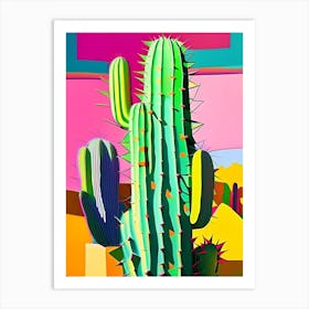 Nopal Cactus Modern Abstract Pop 2 Art Print
