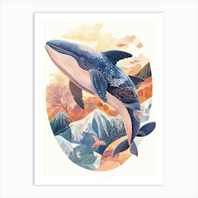 Whale In The Ocean Art Print