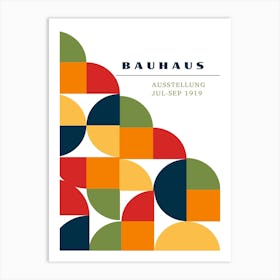 Bauhaus Orange Exhibition 1 Art Print