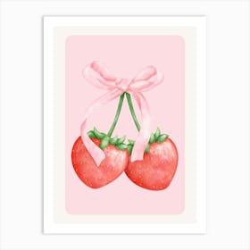 Strawberry Bouquet Art Print