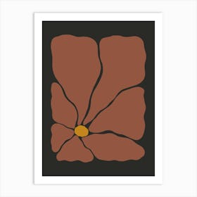 Autumn Flower 03 - Scarlet Art Print