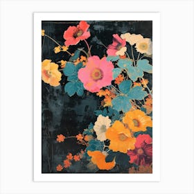 Hokusai  Great Japan Flowers Japanese 19 Art Print