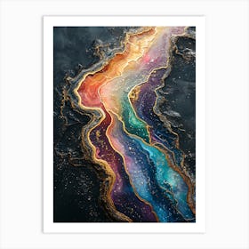 Stunning Whimsical Marble 18 Art Print