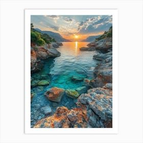 Sunset In Croatia 8 Art Print