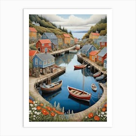 Peace Village Art Print