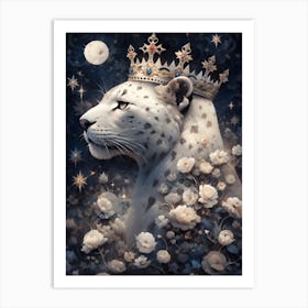 Snow Leopard Art Print