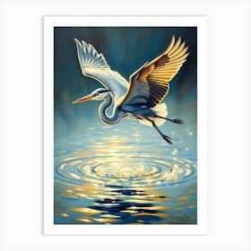 Blue Heron 7 Art Print