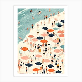 People On The Beach Art Print