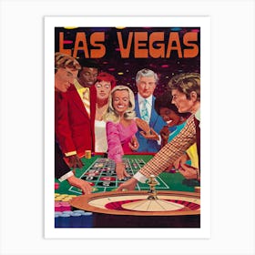Las Vegas Casino Retro Vintage Travel Poster 1 Art Print