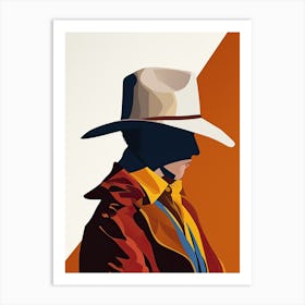 The Lone Cowboy Art Print