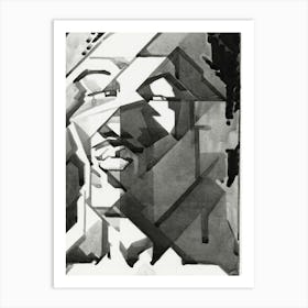 Face abstract Art Print