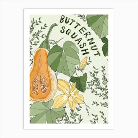Butternut Squash Art Print
