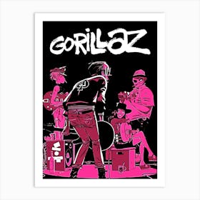 Gorillaz band music 3 Art Print