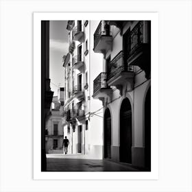 Murcia, Spain, Black And White Analogue Photography 2 Art Print