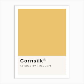 Cornsilk Art Print