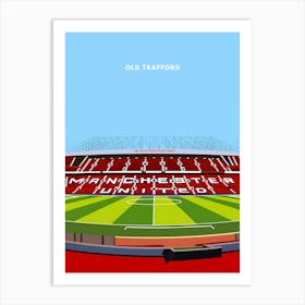 Old Trafford Manchester United Print Art Print