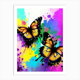 Colorful Butterflies 126 Art Print