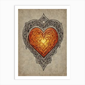 Celtic Heart 2 Art Print