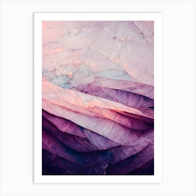 Purple Layers Art Print