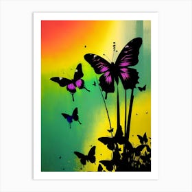 Butterflies In The Sky 34 Art Print