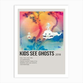 Kanye Kids See Ghosts Album Cover Canvas Music Posters Art Print