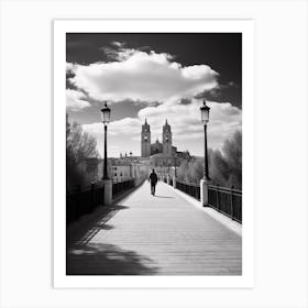Segovia, Spain, Black And White Analogue Photography 4 Art Print