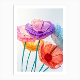 Dreamy Inflatable Flowers Ranunculus 3 Art Print