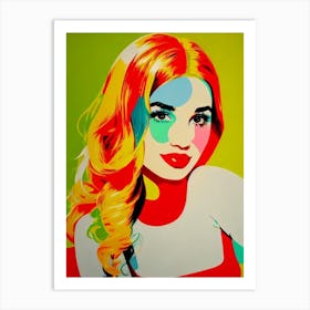 Aitana Colourful Pop Art Art Print