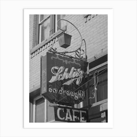 Sign Above Cafe And Beer Parlor, Silverton, Colorado By Russell Lee Art Print