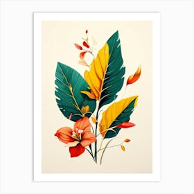 Tropical Leaves 8 Art Print