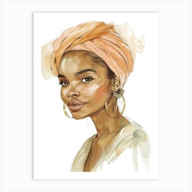 Portrait Of A Black Woman 13 Art Print