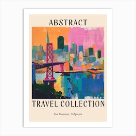 Abstract Travel Collection Poster San Francisco Usa 4 Art Print