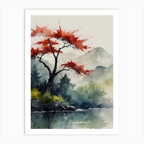 Japanese Tree Art Print