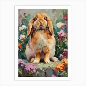 English Lop Rabbit Painting 2 Art Print