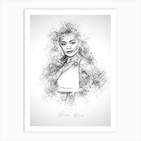 Rita Ora Art Print