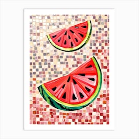 Watermelon Slices Art Print