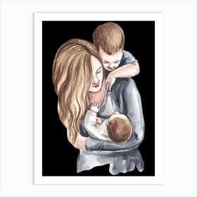 Mother And Baby Happy Mother's Day 1 Art Print