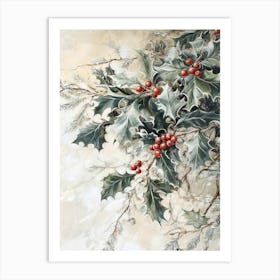 Christmas Painting Art Print