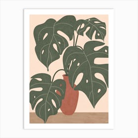 Monstera Vase Poster