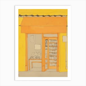 Valencia The Book Nook Pastel Colours 2 Art Print