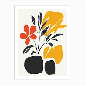 Abstract Flower Arrangement Art Print