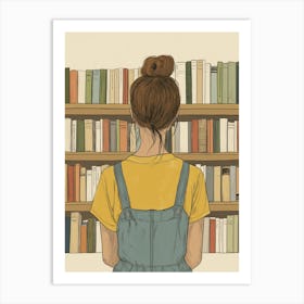 Book Girl Art Print